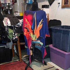 Colleen Lopez Colorful Abstract Women's Top